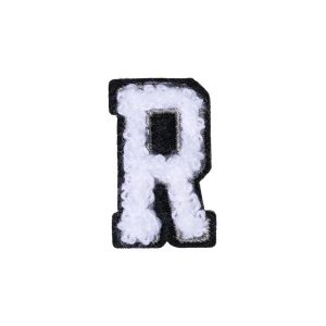 import placeholder for letter r patch black white 32594001