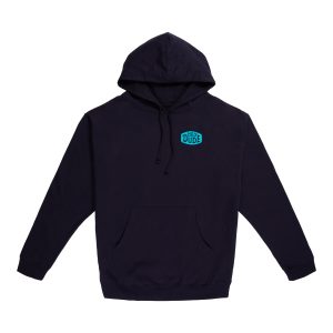 modern trout hoodie navy