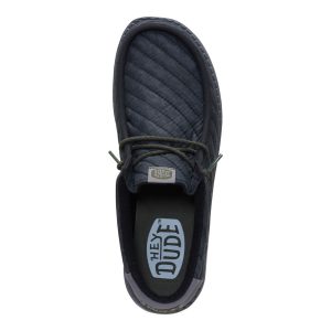 wally washed quilt black/grey